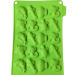the Sea Mini Sea Animals Silicone Mold Tray with Fish, Turtles, Seahorses & Shells for Chocolate, Fondant, Jelly, Ice Cubes, Soap & Resin Crafts