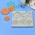 Large Flower and small flower Silicone Fondant Mold for Realistic Floral Cake Decorating, Cupcake Toppers, Chocolate, Candy, Soap, Wax Melts & Resin Crafts