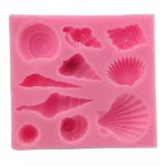 10 Cavity Seashell Conch Marine Theme Silicone Fondant Mold for Beach and Under the Sea Cake Decorating, Cupcake Toppers, Chocolate, Candy, Soap, Wax Melts & Resin Crafts