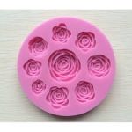 Round 3D Rose Flower Single Cavity Silicone Fondant Mold for Detailed Blossom Cake Decorating, Cupcake Toppers, Chocolate, Candy, Soap, Wax Melts & Resin Crafts