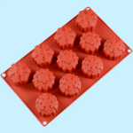 Medium 12-Cavity Snowflake Silicone Mold for 
Winter Cakes, Chocolates and Soaps