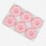 3D Bubble Cloud Flower 6 Cavity Silicone Mousse Mold for Mini Cakes, Jelly, Pudding, Chocolate & Candle Making.