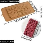 3D Floral Panel Rectangle Silicone Mold